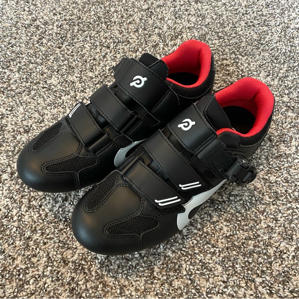 Peloton Black & Red Cycling Shoes